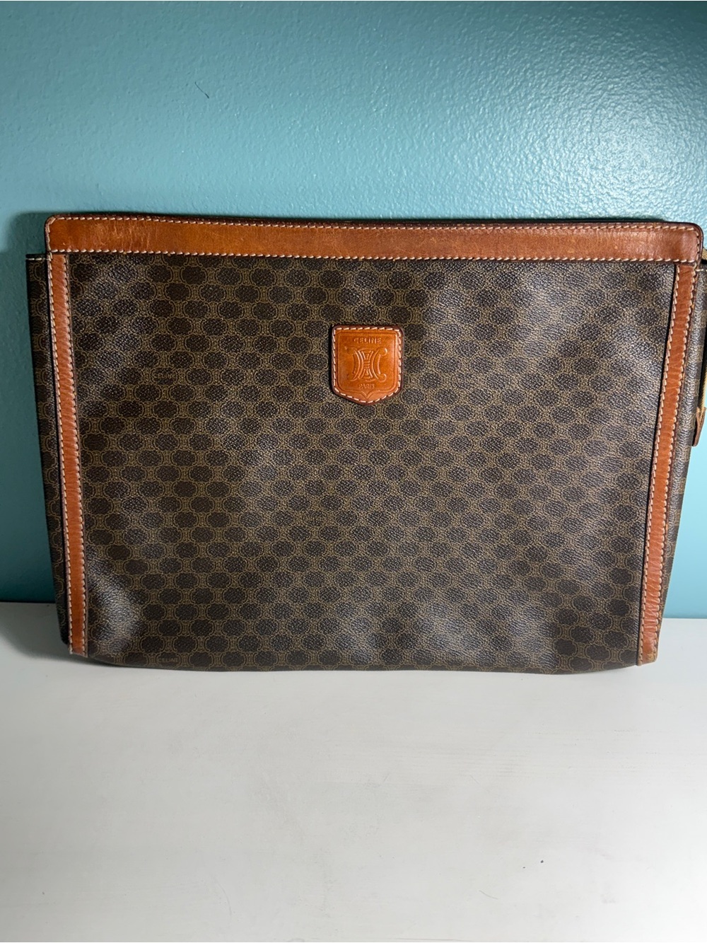 Authentic Celine Clutch Document Laptop Holder Large